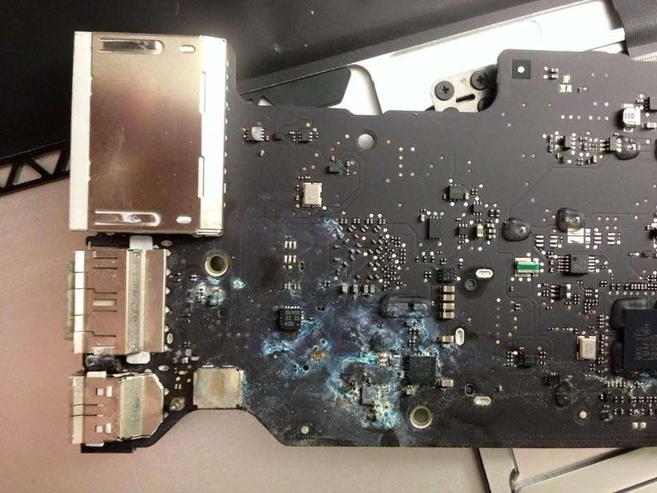 water damage mother board repair